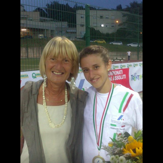 Clelia Zola e Valeria Roffino dopo la premiazione a Rovereto