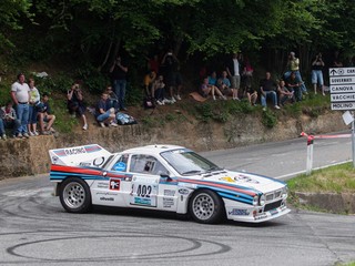 I due Girardo impegnati nella categoria All Star con la Lancia Rally 037