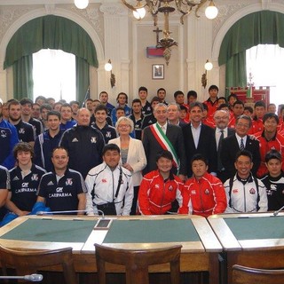Visita in Comune per le promesse del Rugby Visita in Comune per le promesse del Rugby