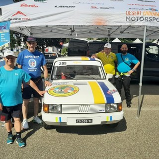 In corsa al Rally Lana Storico anche Bonetto e Ciani: sulla loro Fiat gli stemmi della Polisportiva Handicap Biellese In corsa al Rally Lana Storico anche Bonetto e Ciani: sulla loro Fiat gli stemmi della Polisportiva Handicap Biellese