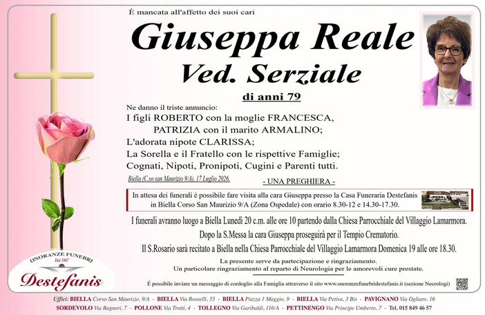Giuseppina Reale, Ved. Serziale