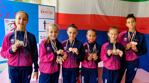 La Rhythmic School brilla al torneo internazionale di Morbegno