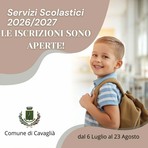 Cavaglià, servizi scolastici: iscrizioni aperte fino al 23 agosto Cavaglià, servizi scolastici: iscrizioni aperte fino al 23 agosto