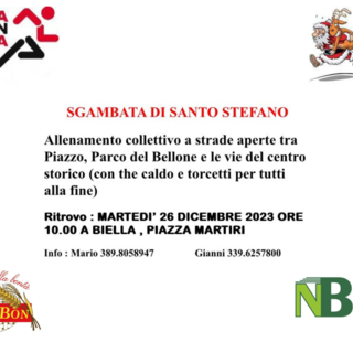 Torna anche quest'anno la sgambata di Santo Stefano con i Tapa Run Torna anche quest'anno la sgambata di Santo Stefano con i Tapa Run