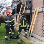 Vigili del Fuoco e 118 in soccorso al Villaggio Lamarmora FOTO Mattia Baù per newsbiella.it