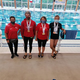 Da sinistra Monica Facelli, Paolo Alberto Poncino, Mariella Pellerei, Roberto Cavaggion