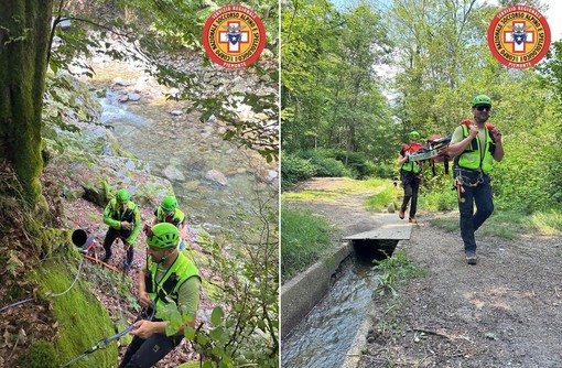 Biella, escursionista scivola nel torrente e resta ferita vicino al sentiero del Gorgomoro FOTO