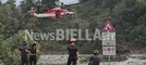 Biella, sei giovani bloccati dalla piena improvvisa del torrente Cervo: tratti in salvo dal Drago dei Vigili del Fuoco (servizio di Mauro Benedetti per newsbiella.it)