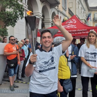 Giochi nazionali estivi Special Olympics di Torino:  un successo “Made in Biella”, nella foto la fiaccola arrivata a Biella