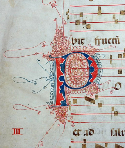 Incipit, “P”, in Giampaolo Mele (a cura di), Die ac Nocte. I Codici Liturgici di Oristano dal Giudicato di Arborea all’età spagnola (secoli XI-XVII), Cagliari: AMD Edizioni, 2009