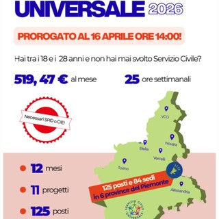 Servizio Civile 2026, c'è ancora tempo per candidarsi: scade il 16 aprile
