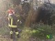 Vigili del Fuoco in azione per sterpaglie a fuoco a Verrone, Vigliano e Gifflenga, foto archivio