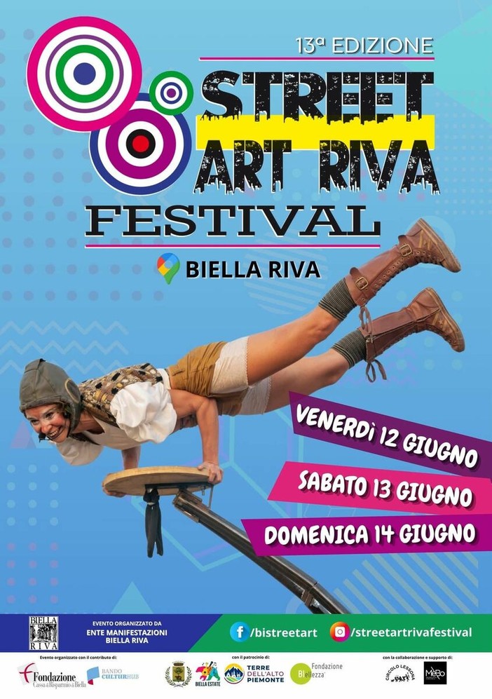Street Art Riva Festival, entra nel vivo il weekend finale: a Biella mercatini, spettacoli, musica e grandi emozioni