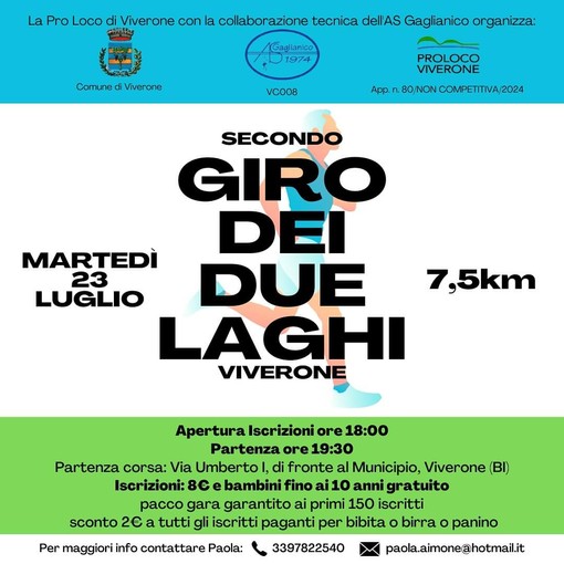 A Viverone è tempo de "Il secondo giro dei due laghi"