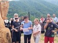 A Campiglia il taglio del nastro alla statua dedicata alla Siunera