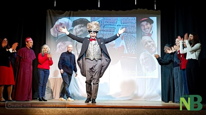 Risate e satira a Chiavazza per lo spettacolo del Cucu, il Carnevale è iniziato (foto di Mattia Baù per newsbiella.it)