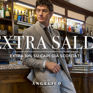 Angelico Biella: EXTRA10% sul prezzo saldo in tutti i Punti Vendita