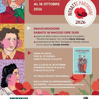 A Sala arriva la mostra Ritrattə Partigiane