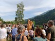 A Campiglia il taglio del nastro alla statua dedicata alla Siunera