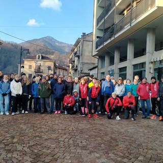 80 persone alla Sgambata di Capodanno a Coggiola in ricordo di Lentini FOTO Rodolfo Miotto