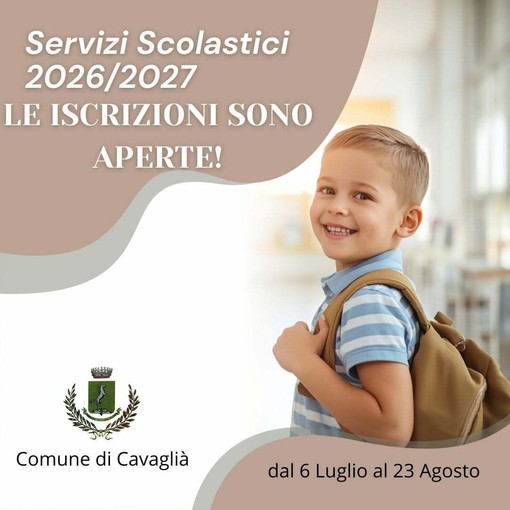 Cavaglià, servizi scolastici: iscrizioni aperte fino al 23 agosto