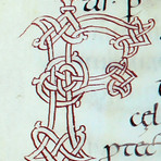 Capolettera, lettera “F”, Sacramentarium Episcopi Warmundi (Sacramentario del Vescovo Warmondo di Ivrea) Capolettera, lettera “F”, Sacramentarium Episcopi Warmundi (Sacramentario del Vescovo Warmondo di Ivrea)