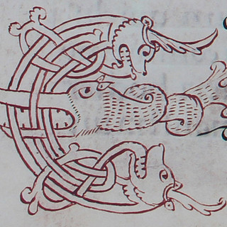 Pagina con incipit “E”, Sacramentarium Episcopi Warmundi (Sacramentario del Vescovo Warmondo di Ivrea): fine secolo X, Ivrea, Biblioteca Capitolare, Ms 31 LXXXVI). Priuli Verlucca,1990, copia posseduta a Biella dal Comm. Mario Coda