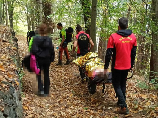 Valdilana, infortunio per una donna al sentiero del Santuario della Brughiera