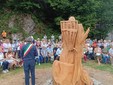 A Campiglia il taglio del nastro alla statua dedicata alla Siunera