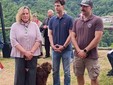 A Campiglia il taglio del nastro alla statua dedicata alla Siunera