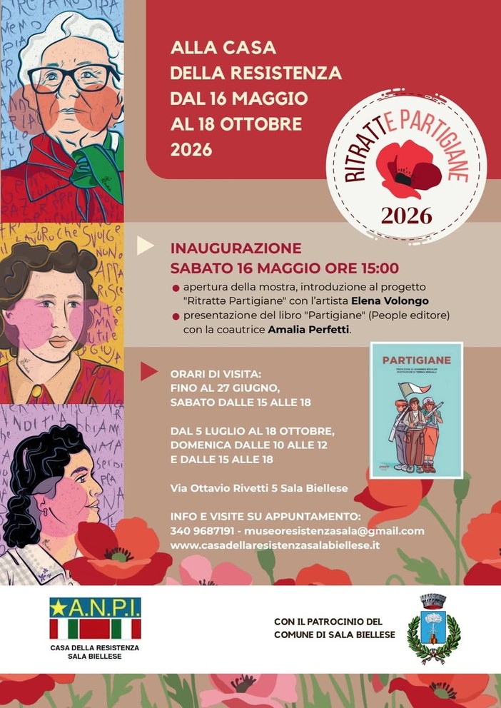 A Sala arriva la mostra Ritrattə Partigiane