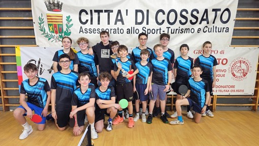 Tennistavolo: successo a Cossato per il Grand Prix giovanile