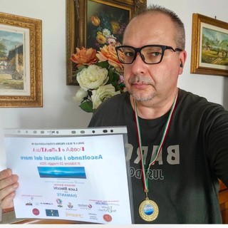 Luca Stecchi premiato al Premio Internazionale di Poesia e Letteratura "Ascoltando i Silenzi del Mare"dell'Isola d'Elba