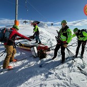 Soccorso Alpino, 30 operatori a Bielmonte per esercitazioni e addestramenti su pista FOTO