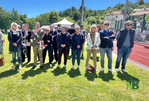 Taglio del nastro a Strona per la nuova pista di atletica (servizio di Massimo Giacobbe per newsbiella.it)
