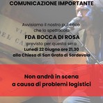 Sordevolo, annullato il concerto di FDA Bocca di Rosa