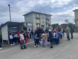 Salussola, inaugurato il nuovo parco giochi in via Mafferia: protagonisti i bambini