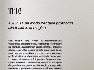Il fotografo biellese Stefano Ceretti porta il suo progetto #DEPTH a Paratissima 2025 Il fotografo biellese Stefano Ceretti porta il suo progetto #DEPTH a Paratissima 2025