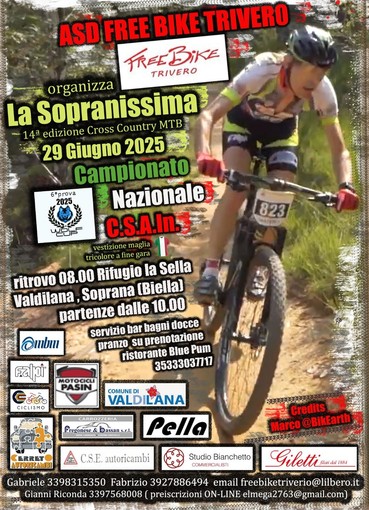 Sopranissima 2025: al Rifugio La Sella il Campionato Italiano MTB CSAIN Sopranissima 2025: al Rifugio La Sella il Campionato Italiano MTB CSAIN