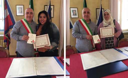 Mongrando: Il sindaco Filoni tiene a battesimo due nuove cittadine italiane