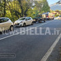 Pavignano, tamponamento tra tre auto in via Ogliaro: sul posto il 118 FOTO Mauro Benedetti per newsbiella.it