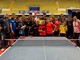 I giovani atleti che hanno partecipato allo stage regionale al Palaforum di Biella. I giovani atleti che hanno partecipato allo stage regionale al Palaforum di Biella.