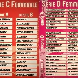 Volley femminile - Sorteggiati i gironi di C e D: le biellesi sono insieme