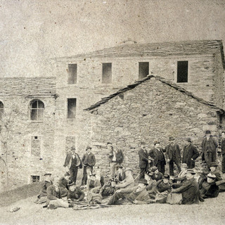 Foto d’archivio: la Trappa di Sordevolo nel 1893 - Copyright Fondazione Sella 2024.