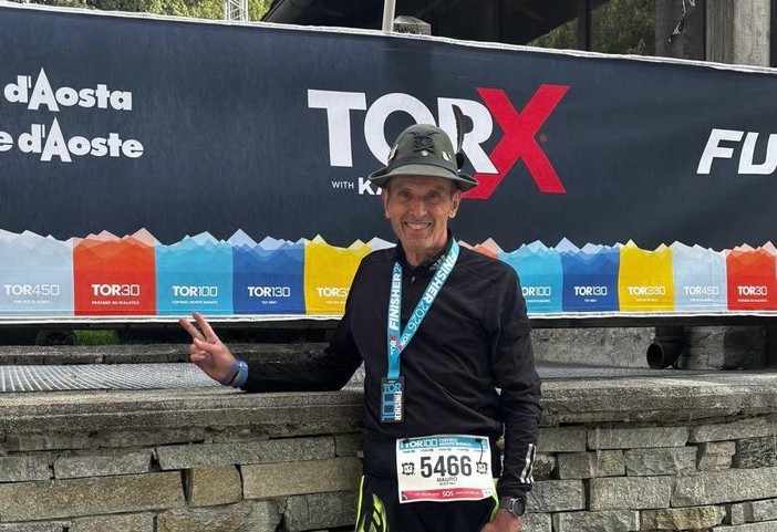 Un Alpino di Ponderano al traguardo del TOR100