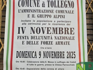 “Basta”: il messaggio del sindaco di Tollegno nella commemorazione dell’Unità d'Italia e delle Forze Armate FOTO e VIDEO Angela Lobefaro per newsbiella.it “Basta”: il messaggio del sindaco di Tollegno nella commemorazione dell’Unità d'Italia e delle Forze Armate FOTO e VIDEO Angela Lobefaro per newsbiella.it