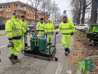Biella, strade dissestate, il Comune testa la piastra a infrarossi