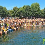 Torna la Traversata a Nuoto del Lago di Viverone (foto di repertorio)