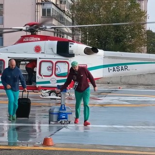 L'intervento dei medici anche grazie all'uso dell'elicottero L'intervento dei medici anche grazie all'uso dell'elicottero