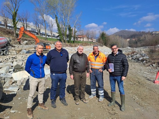 Tollegno, sopralluogo dei funzionari della Regione ai lavori sul Cervo FOTO